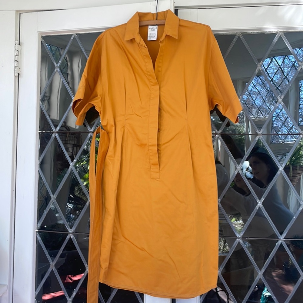 MaxMara Weekend orange gold dress
